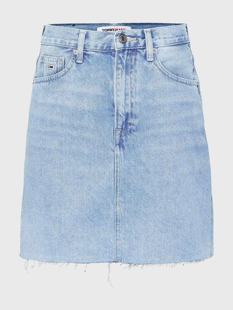 Női Tommy Hilfiger Denim Mini Szoknya Kék | HU 324QMA